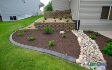 retaining walls with softscape