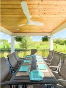 covered outdoor dining space